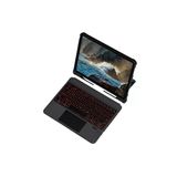 Northcity Apple T5209d İpad Pro 12.9 (2021) Kılıf İnter Ledli Klavyeli Tablet Kılıfı - Siyah