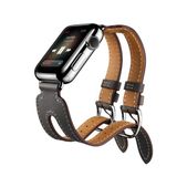 Northcity Apple Watch 38-41Mm Hermes Style Deri Çift Kayış - Şık Ve Rahat Kordon