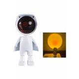 Northcity Astronot Gün Batımı Projektör LED Işıklı Güneş Lambası - 5W USB Şarjlı Ev Dekorasyonu