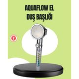 Northcity Basınçlı El Duşu Başlığı – Döner Pervaneli Göz Kamaştıran Yağmur Etkisi, Su Tasarrufu ve Lüks Banyo