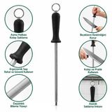 Northcity Bıçak Bileme Taşı 30 Cm Metal Askılı