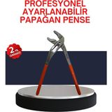 Northcity Çelik Papağan Pense - Ergonomik Yalıtımlı ve Çok Amaçlı Su Tesisatı ve Otomotiv Için - Standart - Kırmızı - Siyah