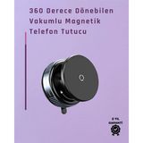Northcity Çift Taraflı Vakum Emme Özellikli 4.7+ İnç Telefon Tutucu – 360° Döner Başlık Ve Güvenli Sabitleme