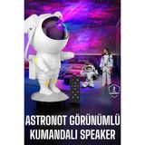 Northcity Çocuk Astronot Projeksiyon Lambası Speaker - Bluetooth Yıldız ve Nebula Lamba