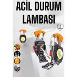Northcity Çok Fonksiyonlu Kamp Feneri Anahtarlık - USB Şarjlı, Çakmaklı, Cam Kırıcı, Kemer Kesici, Açacak
