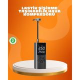 Northcity Çoklu Valf Adaptörlü Dijital Hava Pompası - Ideal Lastik ve Spor Topu Şişirici - Standart