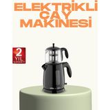 Northcity Elektrikli Çay Makinesi - 0,9l Kapasiteli, 1800W Hızlı Kaynama, Kablosuz Kullanım - Gümüş