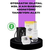 Northcity Elektronik Tansiyon Ölçer LCD Dijital Ekranlı - Evde Kan Basıncı Takibi