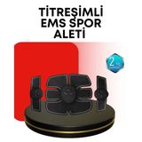 Northcity EMS Titreşimli Spor Cihazı 2025 - Kas Geliştirme, 6 Mod, USB ve Pil Desteği