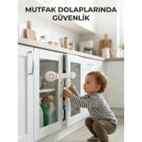 Northcity Güçlü Yapışkanlı Çocuk Güvenlik Kilidi - Dolap ve Çekmece Emniyeti