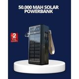 Northcity Güneş Panelli Powerbank LED Işıklı Taşınabilir Şarj Cihazı - Kesintisiz Enerji ve Doğa Aktiviteleri İçin Uzun Ömürlü Çözüm