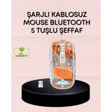 Northcity Hafif Taşınabilir Fare - 43G Otomatik Uyku Modlu ve 1600 Dpı Optik Sensör - Kablosuz Mouse