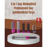Northcity Hızlı Kurutma ve Bukle Yapma Saç Şekillendirme Cihazı - 5+1 Set - Siyah