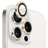 Northcity iPhone 15 Pro/Pro Max Kamera Lens Koruyucu Cam - Çizilmeye Dayanıklı Metal Çerçeveli HD Temperli Cam