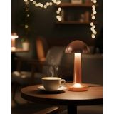 Northcity Kablosuz Dokunmatik Masa Lambası 3 Işık Modlu Bronz - USB Şarjlı LED Masa Aydınlatması
