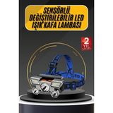 Northcity Kafa Lambası 800 Lümen 4 Mod Şarjlı LED Lamba - Yüksek Parlaklık ve Acil Durum Flaşörü - Siyah