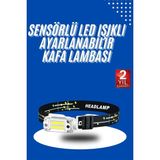 Northcity Kafa Lambası - Su Geçirmez 3 Modlu LED Fener | Hareket Sensörlü, Şarjlı ve Elastik Bantlı - Siyah