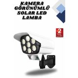 Northcity Kamera Görünümlü Güvenlik Lambası - Led Bahçe Aydınlatması Güneşli & Hareket Sensörlü