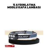 Northcity Kamp ve Trekking İçin Sensörlü LED Kafa Lambası - 300 Lümen El Hareket Sensörü