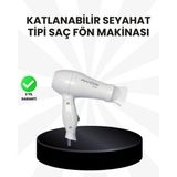 Northcity Katlanır Taşınabilir Fön Makinesi - Enerji Tasarruflu ve Seyahat Dostu Pratik Saç Kurutma