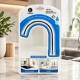 Northcity Kısa Evye-Lavabo Batarya Borusu (Krom, Süzgeçli Uç)