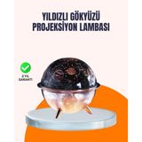 Northcity Kozmik Işık Efektli Projeksiyonlu Nemlendirici Gece Lambası - Uzay Temalı Uyku Ortamı ve Hava Nemlendirici