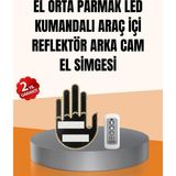Northcity LED El Şekilli Park Uyarı ve Güvenlik Cihazı - Uzaktan Kontrol, Uzun Pil Ömrü ve Parlak Görünürlük - 3 - 10 W - Beyaz