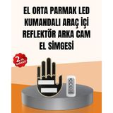 Northcity LED El Şekilli Park Uyarı ve Güvenlik Cihazı - Uzaktan Kontrol, Uzun Pil Ömrü ve Parlak Görünürlük
