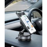 Northcity Manyetik Araç Telefon Tutucu 360° Döner Katlanabilir Stand - Güvenli Sürüş Için Ideal - 01-Siyah
