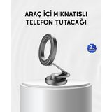 Northcity Manyetik Katlanabilir Araç Telefon Tutucu – Magsafe Uyumlu 360° Güçlü Mıknatıs - Siyah