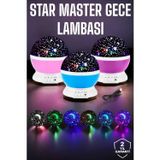 Northcity Mavi ve Mor Işıklı Projeksiyon Lambası Star Master - Yıldızlı Gece Lambası