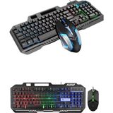 Northcity Mekanik Gaming Klavye ve Mouse Seti - Rgb LED Aydınlatmalı, Ergonomik Tasarım ve Hızlı Tepki - Siyah