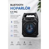 Northcity Mikrofonlu Bluetooth Ses Sistemi - Çoklu Bağlantılı ve Uzun Pil Ömürlü Taşınabilir Hoparlör - Tekli