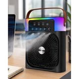 Northcity Mini Evaporative Air Cooler Fan: RGB Işıklı Taşınabilir Masaüstü Klima ve Buharlı Soğutucu