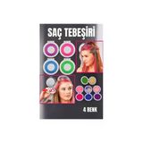 Northcity N Geçici Saç Tebeşiri Seti - 4 Renkli Neon (Mavi, Pembe, Fuşya, Yeşil)