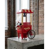 Northcity Nostaljik Tasarımlı Yağsız Mısır Patlatma Makinesi - 5 Dakikada Taze Popcorn - Beyaz - Kırmızı