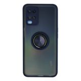 Northcity Oppo A54 4G Uyumlu Kılıf Montreal Yüzüklü Silikon Kapak - Lacivert
