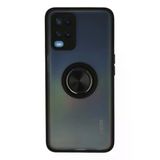 Northcity Oppo A54 4G Uyumlu Kılıf Montreal Yüzüklü Silikon Kapak - Siyah