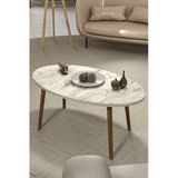 Northcity Orta Sehpa Torna Ayak Elips Ahşap