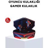 Northcity Oyun Kulaklığı: 45MS Ultra Düşük Gecikmeli Bluetooth Kulaklık, 3D Ses ve Gürültü Engelleme ile Rekabetçi Avantaj - Siyah