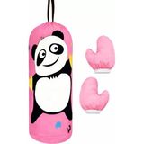 Northcity Panda Pembe Boks Kum Torbası - 2-6 Yaş Için Çocuk Spor Aleti - Açık Pembe