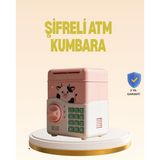 Northcity Pembe ATM Görünümlü Elektronik Kumbara - Çocuklar İçin Eğlenceli Tasarruf Aracı