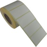 Northcity Pg Etiket 60X30MM 110G Yazıcı Etiketi (Wax Ribbon) - 1 Rulo 1000 Adet - 102-Beyaz - 60 mm x 30 mm - Yapışkanlı