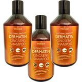 Northcity Policlear Dermatin Shampoo Ginsengli Özel Bakım Şampuanı 500 Ml X 3 Adet + Jel