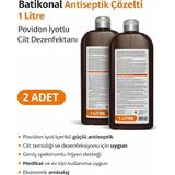 Northcity Povidon Iyotlu Baticonal Antiseptik Çözelti 1 Litre x 2 Cilt Dezenfektanı ve Yara Temizleyici - None