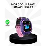Northcity S10 Akıllı Çocuk Saati Mor - Çift Yönlü Konuşma, SOS ve Konum Takibi