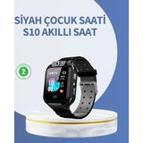 Northcity S10 Siyah Akıllı Çocuk Saati - Anlık Konum Takibi ve Güvenli Çocuk İzleme