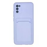 Northcity Samsung Galaxy A02s Kılıf Kelvin Kartvizitli Silikon - Lila