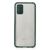 Northcity Samsung Galaxy A02s Uyumlu Kılıf Miami Şeffaf Silikon - Koyu Yeşil