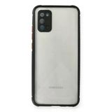 Northcity Samsung Galaxy A02s Uyumlu Kılıf Miami Şeffaf Silikon - Siyah